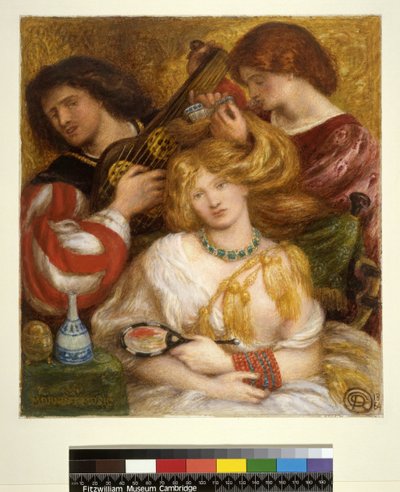 Morning music, 1864 by Dante Gabriel Charles Rossetti